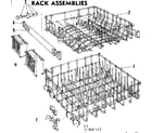 Kenmore 587760312 rack assemblies diagram