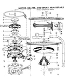 Motor, heater, and spray arm details