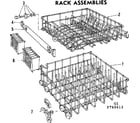 Kenmore 587760413 rack assemblies diagram