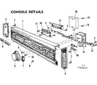 Kenmore 587760414 console details diagram