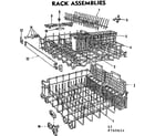 Kenmore 587760614 rack assemblies diagram