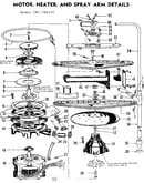 Motor, heater and spray arm details