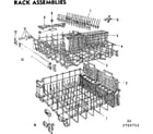 Kenmore 587760712 rack assemblies diagram