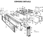 Kenmore 587760714 console details diagram