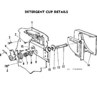 Kenmore 587761000 detergent cup diagram