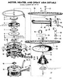 Motor, heater and spray arm