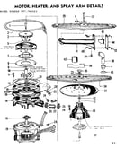 Motor, heater, and sprayer arm detail