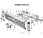 Kenmore 587761204 console details diagram