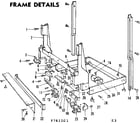 Kenmore 587761203 frame details diagram