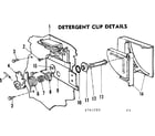 Kenmore 587761204 detergent cup details diagram