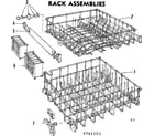 Kenmore 587761203 rack assemblies diagram