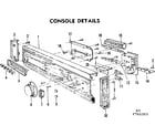 Kenmore 587761303 console details diagram