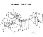 Kenmore 587761304 detergent cup details diagram