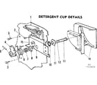 Kenmore 587761403 detergent cup details diagram