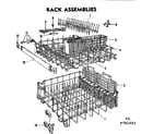 Kenmore 587761504 rack assemblies diagram