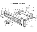 Kenmore 587764200 console details diagram