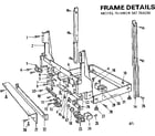 Kenmore 587764200 frame details diagram