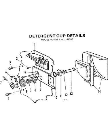 Detergent cup details