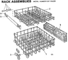 Kenmore 587764200 rack assemblies diagram
