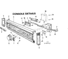 Kenmore 587764410 console details diagram
