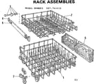 Kenmore 587764410 rack assemblies diagram
