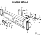 Kenmore 587770001 console details diagram