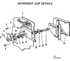Kenmore 587770001 detergent cup details diagram