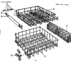 Kenmore 587770001 rack assembly diagram