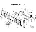 Kenmore 587770513 console details diagram