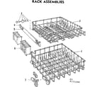 Kenmore 587771201 rack assemblies diagram