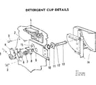 Kenmore 587771303 detergent cup details diagram