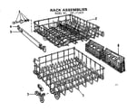 Kenmore 587771410 rack assemblies diagram