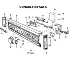 Kenmore 587771411 console details diagram