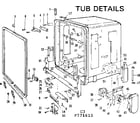 Kenmore 587771610 tub details diagram