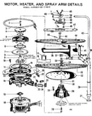 Motor, heater and spray arm details