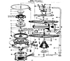 Kenmore 587771611 motor & pump details diagram