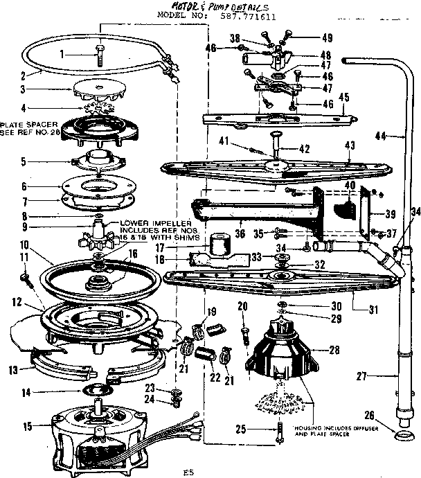 Motor & pump details