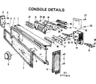 Kenmore 587771611 console details diagram