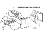 Kenmore 587772100 detergent cup details diagram