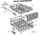 Kenmore 587772100 rack assemblies diagram