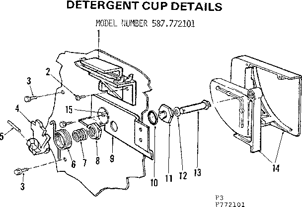 Detergent cup details