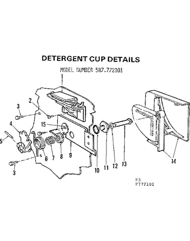 Detergent cup details