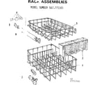 Kenmore 587772101 rack assemblies diagram