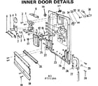 Kenmore 587772300 inner door details diagram