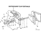 Kenmore 587772301 detergent cup details diagram