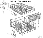 Kenmore 587772301 rack assemblies diagram