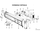 Kenmore 587773300 console details diagram