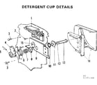 Kenmore 587773300 detergent cup details diagram