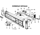 Kenmore 587773301 console details diagram