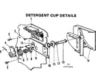Kenmore 587773301 detergent cup details diagram